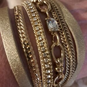 Elegant Gold Bracelet Set